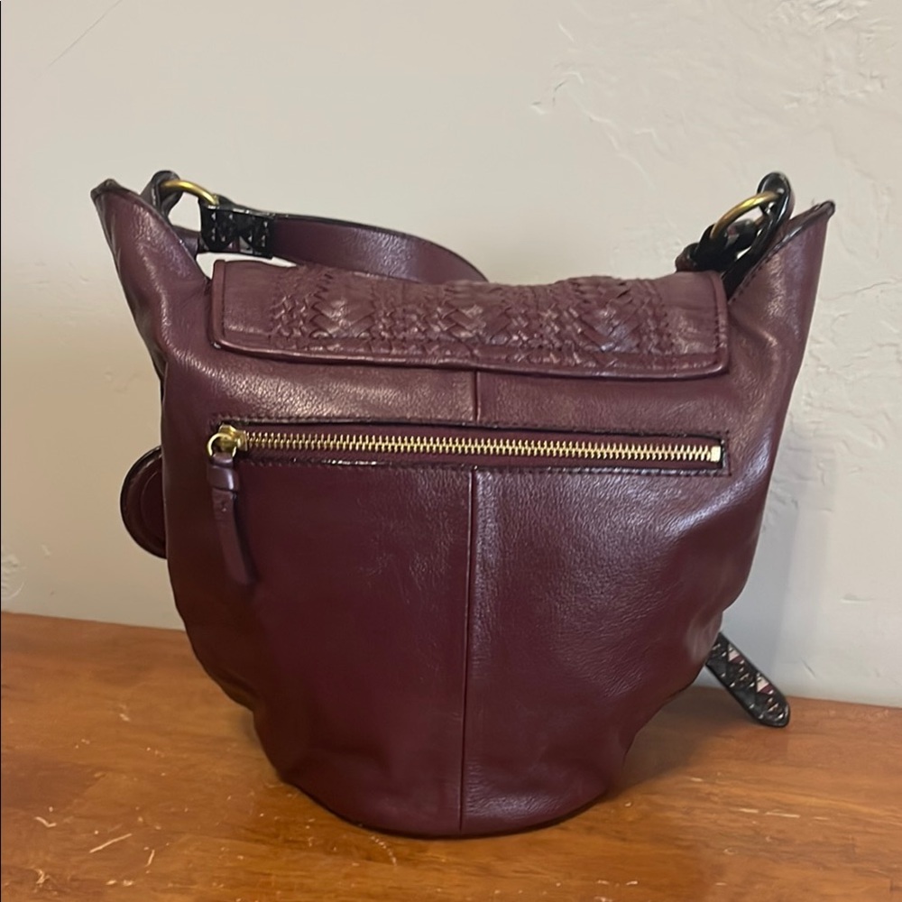 The Sak Purple Shoulder Bag with Braided Flap - Picture 6 of 10